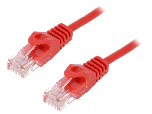 Cable - Adaptateur Reseau - Telephonie Cable reseau RJ45 male U-UTP Cat.5e rouge- 1.5m