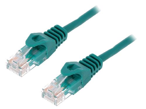Cable - Adaptateur Reseau - Telephonie Cable reseau RJ45 male U-UTP Cat.5e vert- 1.5m