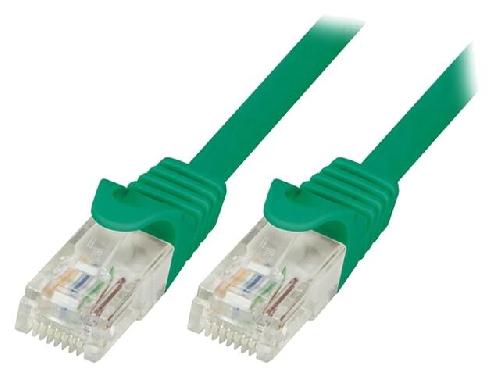 Cable - Adaptateur Reseau - Telephonie Cable reseau RJ45 male U-UTP Cat.5e vert- 5m