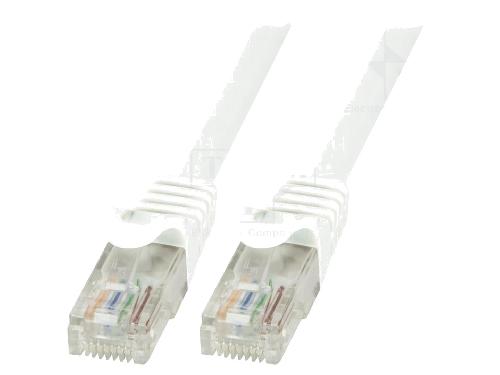 Cable - Adaptateur Reseau - Telephonie Cable reseau RJ45 male U-UTP Cat.6 blanc- 1.5m