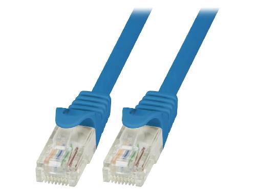 Cable - Adaptateur Reseau - Telephonie Cable reseau RJ45 male U-UTP Cat.6 bleu - 1.5m