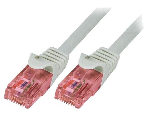 Cable - Adaptateur Reseau - Telephonie Cable reseau RJ45 male U-UTP Cat 6 gris- 0.25m