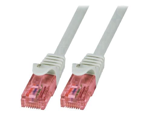 Cable - Adaptateur Reseau - Telephonie Cable reseau RJ45 male U-UTP Cat 6 gris- 1.5m