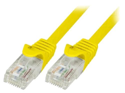 Cable - Adaptateur Reseau - Telephonie Cable reseau RJ45 male U-UTP Cat.6 jaune- 0.5m