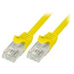 Cable reseau RJ45 male U-UTP Cat.6 jaune- 2m