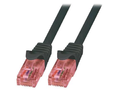 Cable - Connectique Pour Peripherique Cable reseau RJ45 male U-UTP Cat 6 noir - 1.5m