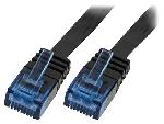 Cable - Adaptateur Reseau - Telephonie Cable reseau RJ45 male U-UTP Cat.6 noir- 3m