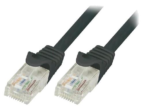 Cable - Adaptateur Reseau - Telephonie Cable reseau RJ45 male U-UTP Cat.6 noir- 3m