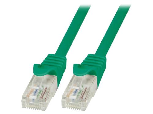Cable - Adaptateur Reseau - Telephonie Cable reseau RJ45 male U-UTP Cat.6 vert- 1.5m
