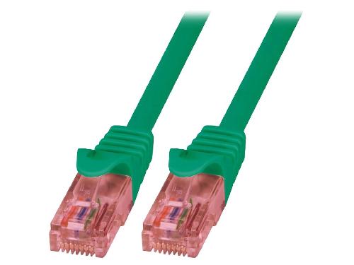 Cable - Adaptateur Reseau - Telephonie Cable reseau RJ45 male U-UTP Cat.6 vert- 1.5m