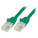 Cable reseau RJ45 male U-UTP Cat.6 vert- 1m Cable reseau RJ45 male U-UTP Cat.6 vert- 1m