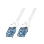 Cable reseau RJ45 male U-UTP Cat.6a blanc- 3m