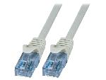 Cable - Adaptateur Reseau - Telephonie Cable reseau RJ45 male U-UTP Cat.6a gris- 5m