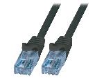 Cable - Adaptateur Reseau - Telephonie Cable reseau RJ45 male U-UTP Cat.6a noir- 1.5m