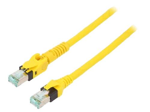 Cable - Adaptateur Reseau - Telephonie Cable reseau RJ45 Prise male SFTP Cat 6 jaune 1m - 1 prise RJ45 mobile