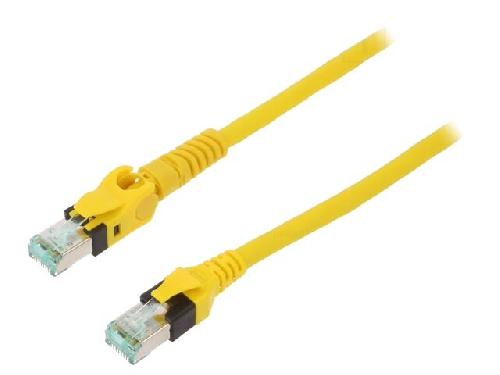 Cable - Adaptateur Reseau - Telephonie Cable reseau RJ45 Prise male SFTP Cat 6 jaune 7.5m - 1 prise RJ45 mobile