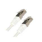 Cable - Adaptateur Reseau - Telephonie Cable RJ45 Cat.6 F-UTP Blinde Droit Blanc 10m