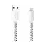 Cable - Connectique Telephone Cable tresse USB-C Argent Moxie - Moxie