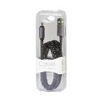 Cable - Connectique Telephone Cable tresse USB-C Noir Moxie - Moxie