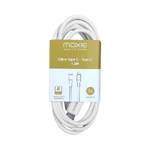 Cable - Connectique Telephone Cable Type-C vers Type-C recyclable 1.2m MOXIE x12 - Moxie