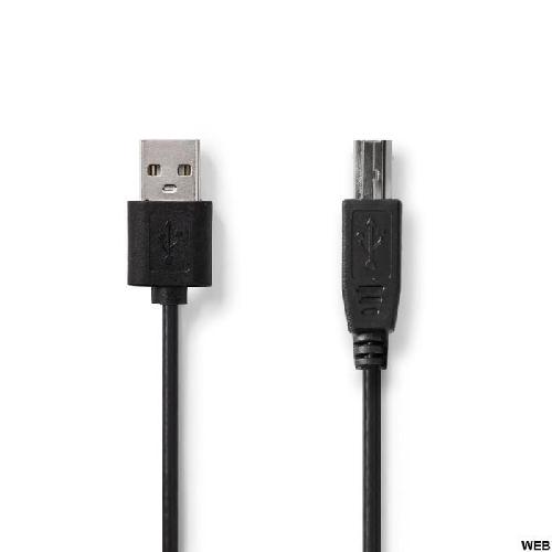 Cable - Connectique Pour Peripherique Cable USB 2.0 A Male vers B Male de 2m