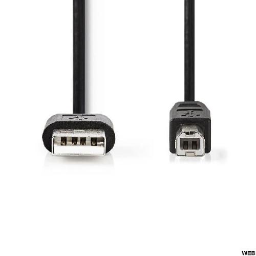 Cable - Connectique Pour Peripherique Cable USB 2.0 A Male vers B Male de 2m