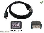 Cable - Connectique Pour Peripherique Cable USB 2.0 MALE A vers Micro USB MALE - 1M