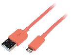 Cable - Connectique Telephone Cable USB 2.0 prise Lightning USB A male 100cm - Rose