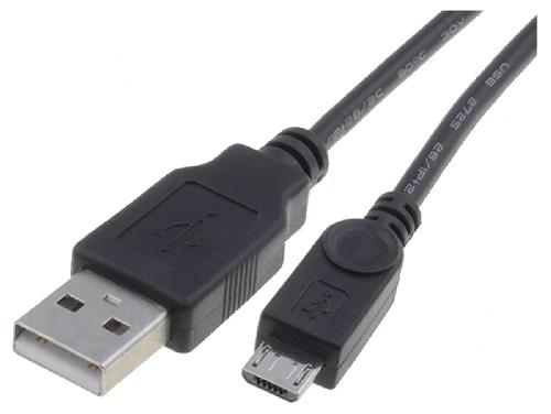 Cable - Connectique Pour Peripherique Cable USB 2.0 Type A Male vers Micro USB Male 0.1m Contact Or