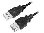 Cable - Connectique Telephone Cable USB 2.0 USB A femelle USB A male 200cm - Noir