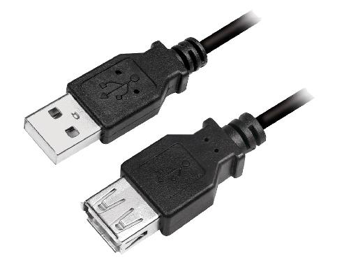 Cable - Connectique Telephone Cable USB 2.0 USB A femelle USB A male 500cm - Noir