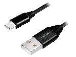 Cable - Connectique Telephone Cable USB 2.0 USB A male USB C male 1m - Noir