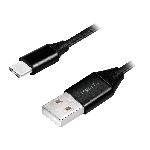 Cable USB 2.0 USB A male USB C male 1m - Noir