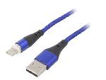 Cable - Connectique Pour Peripherique Cable USB 2.0 USB A prise male vers USB C prise male 1m - Bleu