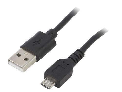 Cable - Connectique Pour Peripherique Cable- USB 2.0- USB A prise.USB B micro prise- nickele- 0.6m