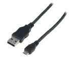Cable - Connectique Pour Peripherique Cable- USB 2.0- USB A prise.USB B micro prise- nickele- 1.8m