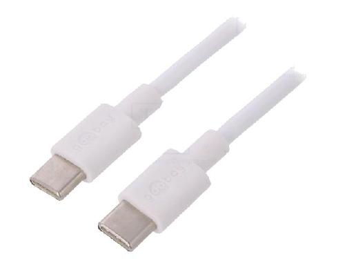 Cable - Connectique Pour Peripherique Cable USB 2.0 USB C Male des deux cotes 1m blanc