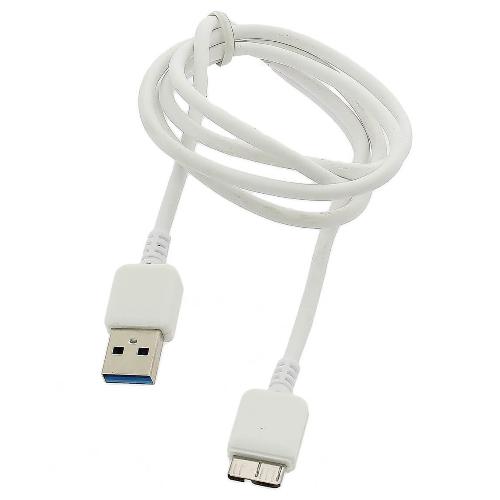 Cable - Connectique Pour Peripherique Cable USB 3.0 Samsung Galaxie 5 Note 3 et tablette 100cm - Blanc - Pulse