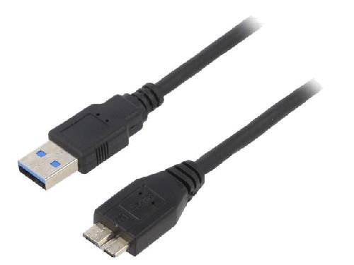 Cable - Connectique Pour Peripherique Cable- USB 3.0- USB A prise.USB B micro prise- nickele- 1.8m