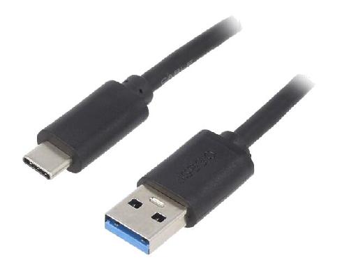 Cable - Connectique Pour Peripherique Cable- USB 3.1- USB A prise.USB C prise- nickele- 1.8m- noir