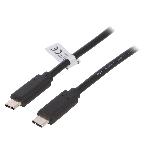 Cable USB 3.1 USB C male des deux cotes 0.5m - Noir