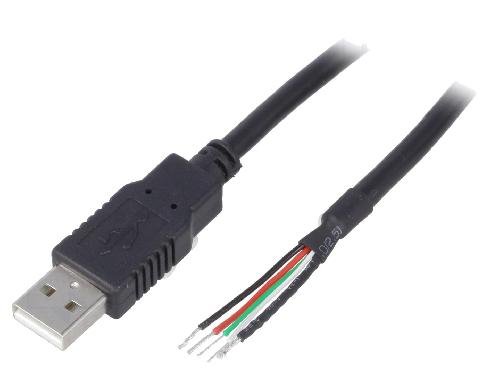 Cable - Connectique Pour Peripherique Cable USB A 2.0 male cordon 1m noir