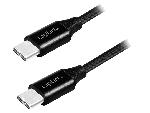 Cable - Connectique Telephone Cable USB C 2.0 male des deux cotes 0.3m - Noir