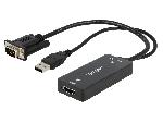 Cable - Connectique Pour Peripherique Cable VGA avec convertisseur audio vers HDMI - Noir