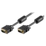 Cable Audio Video Cable VGA HD15 Male Male 5m Noir