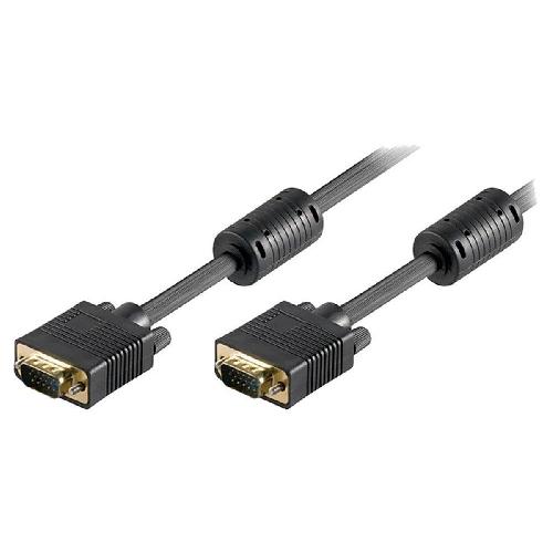 Cable Audio Video Cable VGA HD15 Male Male 5m Noir