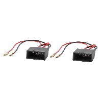 Cables Adaptateurs HP 2 Cables adaptateurs haut-parleur AHP48 compatible avec BMW 1 3 5 X1 X3 X4 X5 X6 - caissons de basses