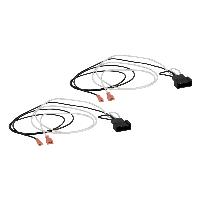 Cables Adaptateurs HP Adaptateurs de Faisceaux pour Haut-Parleurs Compatible avec Toyota - Voir liste -2x-