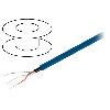 Cables de Haut-Parleurs 100m de Cable de haut parleurs - 1x2x0.22mm2 OFC bleu