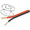 Cables de Haut-Parleurs 100m de Cable de Noir et Rouge 2x2.5mm2 OFC